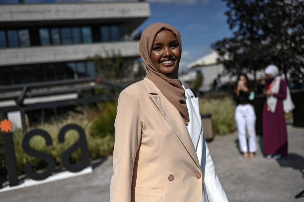 Somali-American former supermodel Halima Aden at an event in Istanbul, Turkey, on September 14, 2021. Photo: AFP