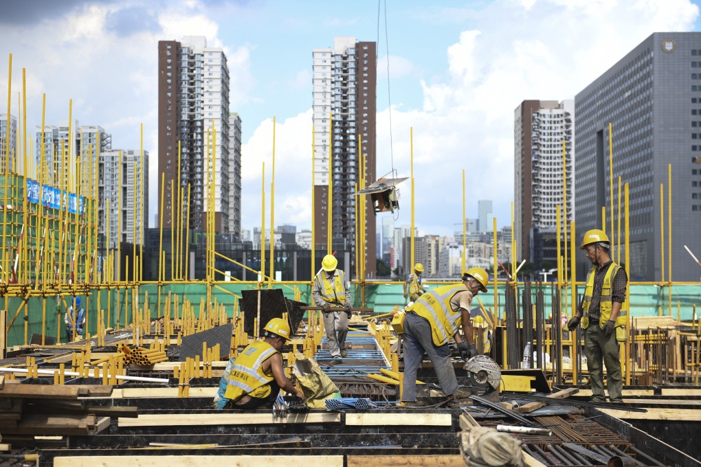 Workers at a construction site in Qianhai, in Shenzhen, on September 8. Unless the Hong Kong government can think out of the box, the Qianhai plan will remain an empty promise. Photo: Xinhua