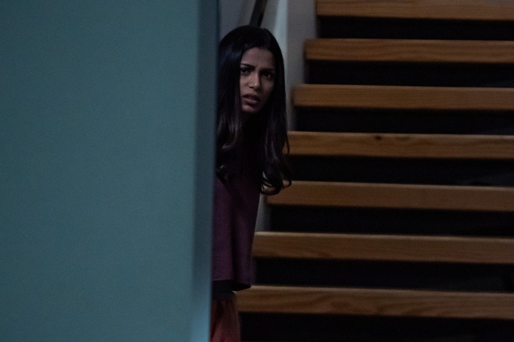Freida Pinto in a still from Netflix thriller Intrusion, directed by Adam Salky and co-starring Logan Marshall-Green. Photo: Netflix