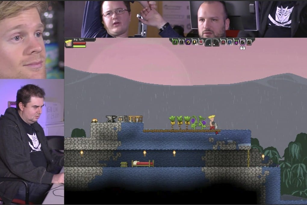 Drew Scanlon’s expression (upper left) during a Giant Bomb live stream became a GIF, known across the internet to express disbelief or confusion. Photo: Giant Bomb via AP