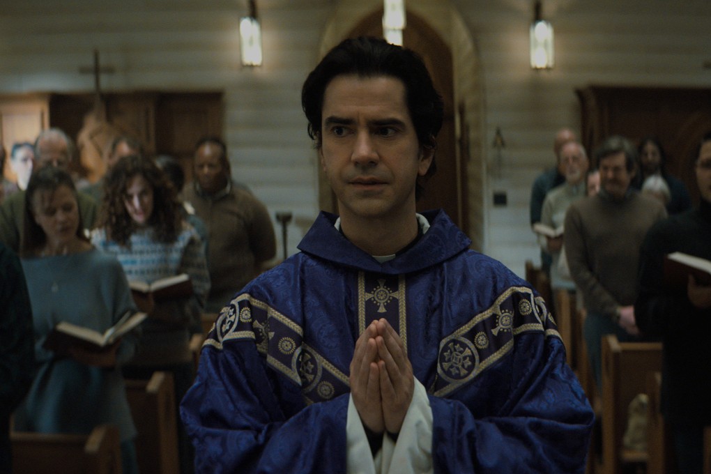 Netflix series Midnight Mass looks at religion and addiction. Hamish Linklater as the priest Father Paul in a still from the series. Photo: courtesy Netflix/TNS