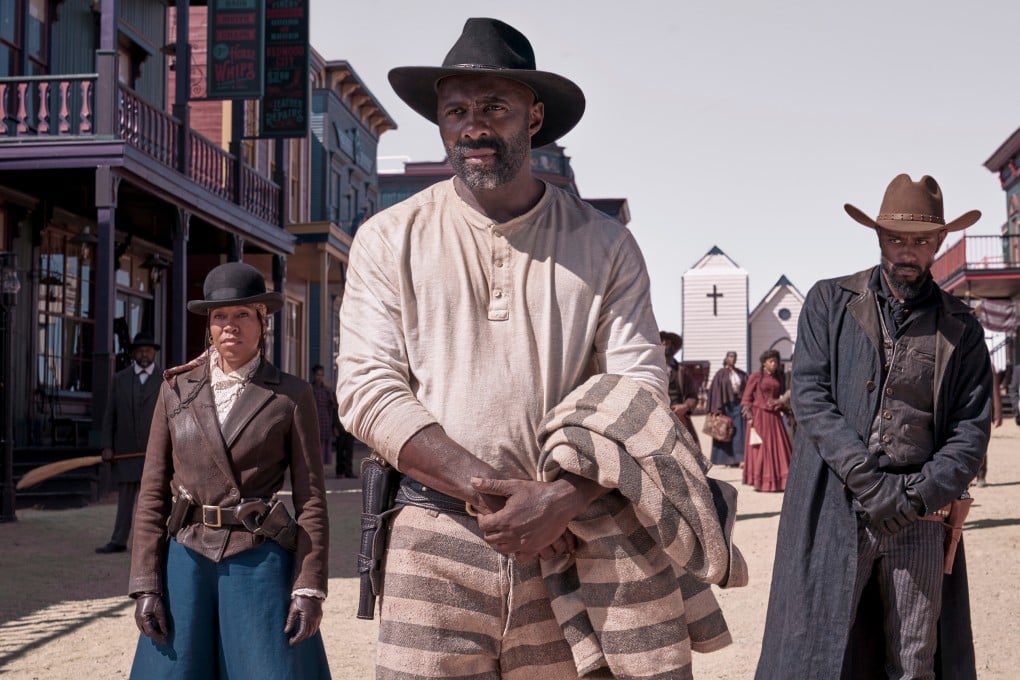 (From left) Regina King, Idris Elba and LaKeith Stanfield in a scene from The Harder They Fall, directed by Jeymes Samuel and co-starring Jonathan Majors. Photo: David Lee/Netflix
