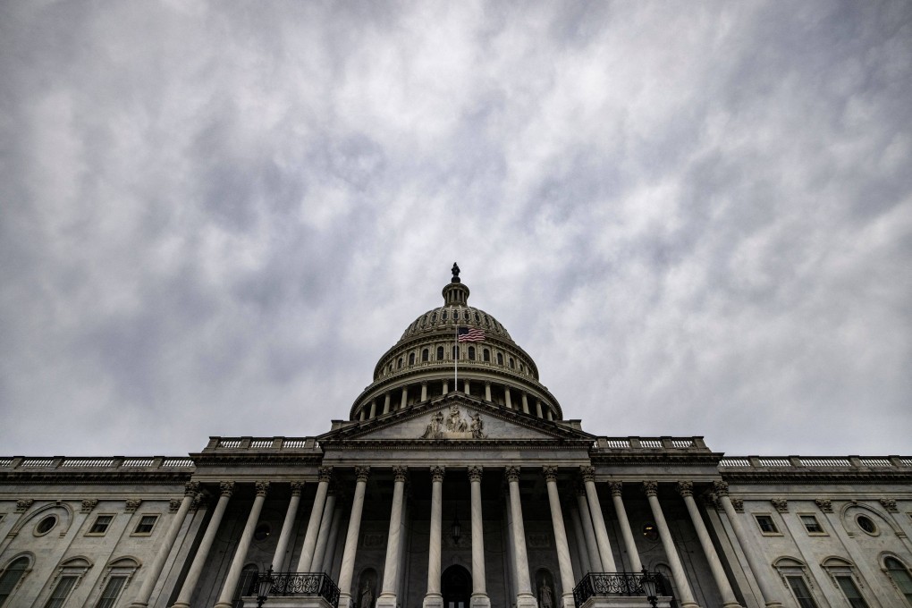 The US Capitol building below an overcast sky in Washington on April 29. The government narrowly avoided a historic default after the Senate approved legislation to temporarily raise the debt limit. Photo: AFP