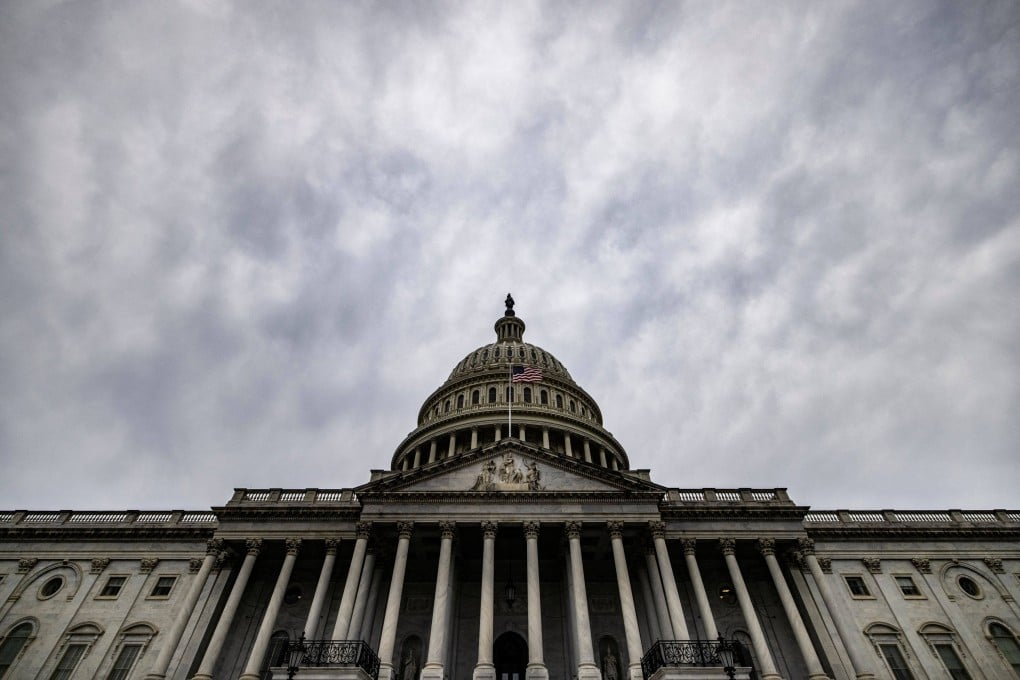 The US Capitol building below an overcast sky in Washington on April 29. The government narrowly avoided a historic default after the Senate approved legislation to temporarily raise the debt limit. Photo: AFP