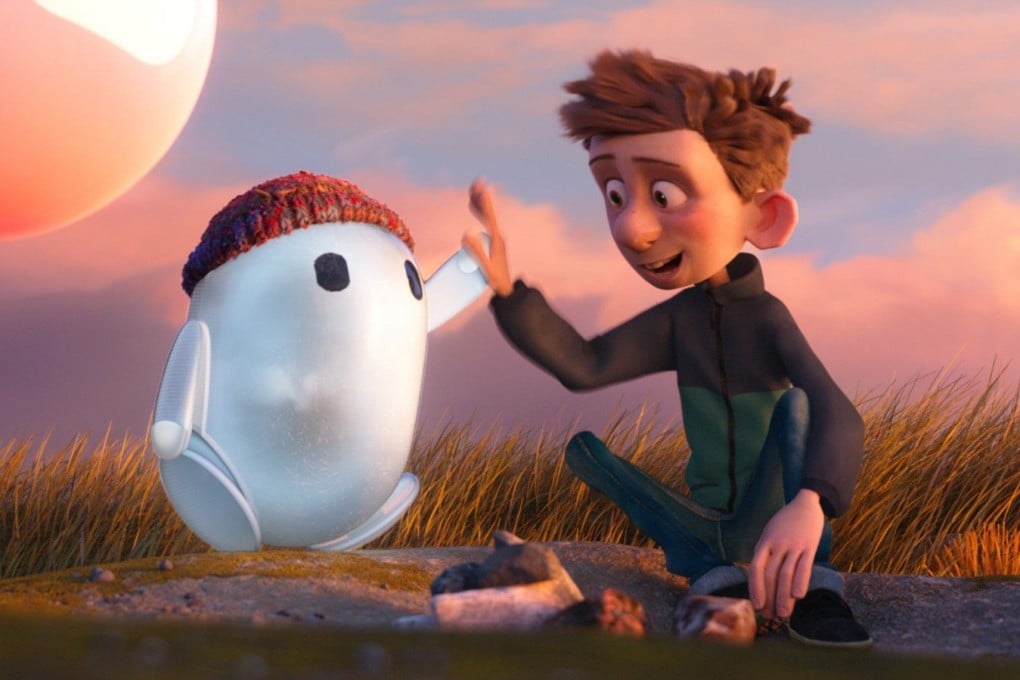 Ron (left, voiced by Zach Galifianakis) and Barney (Jack Dylan Grazer) in a still from Ron’s Gone Wrong (category: I), directed by Sarah Smith and Jean-Philippe Vine. Olivia Colman and Octavio E. Rodriguez also co-star. Photo: 20th Century Studios