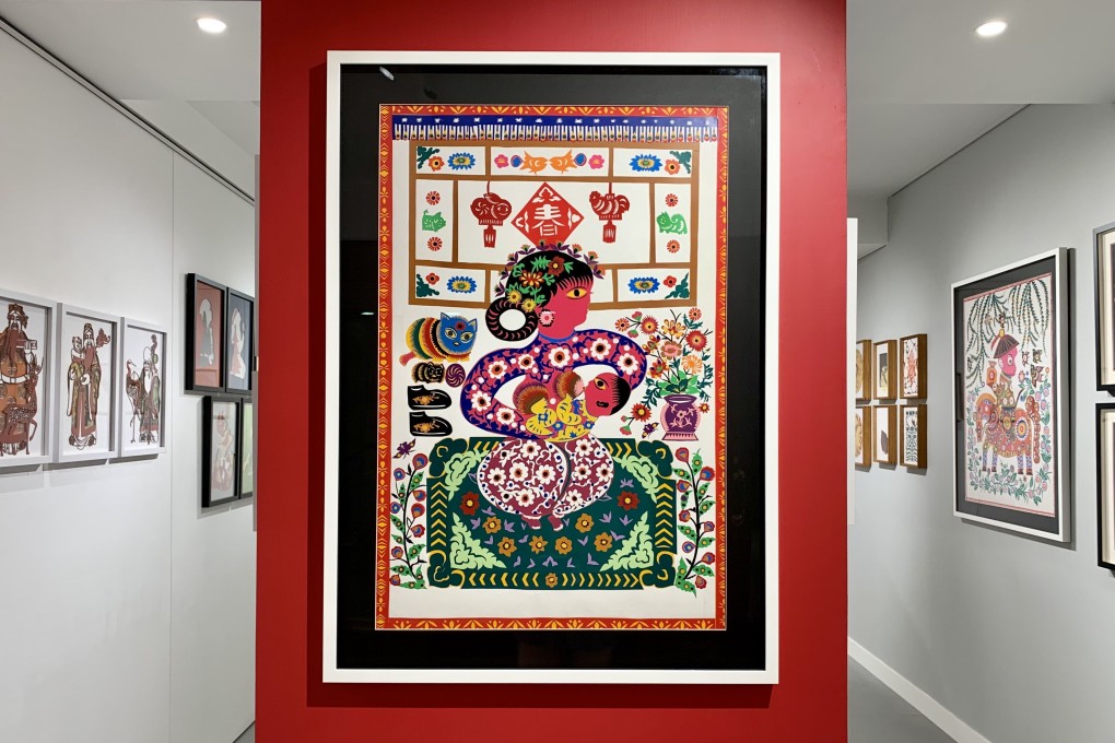 Traditional Chinese papercutting gets a modern touch at Hong Kong exhibition. Above: Breastfeeding by Li Yun-xia. Photo: Artspace K/ Li Yun-xia
