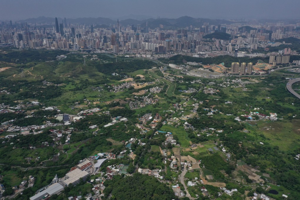 The northern New Territories, with Shenzhen in the background. The Northern Metropolis plan has sparked renewed interest in the area. Photo: Winson Wong