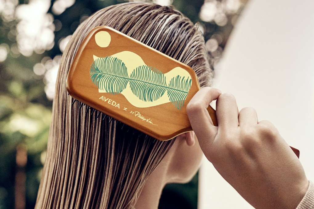 A hair brush from the Aveda X 3.1 Phillip Lim holiday collection.