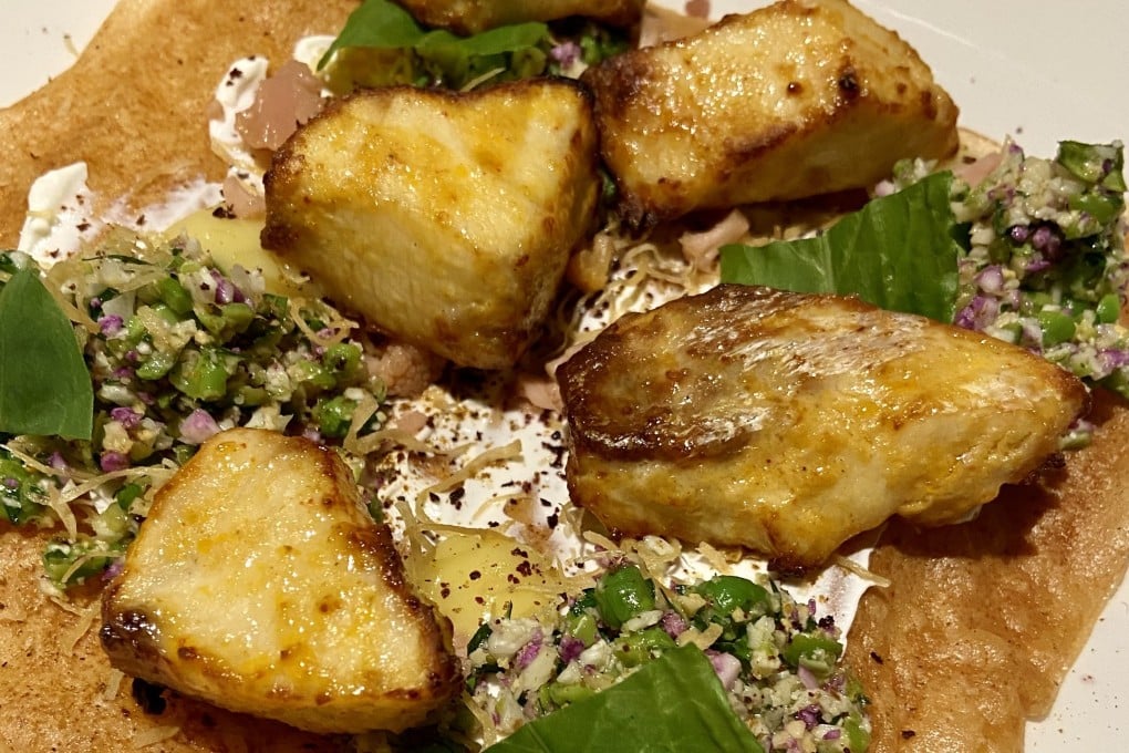 Cobia with vegetable tabbouleh at Percy’s restaurant in Central, Hong Kong. Photo: Susan Jung