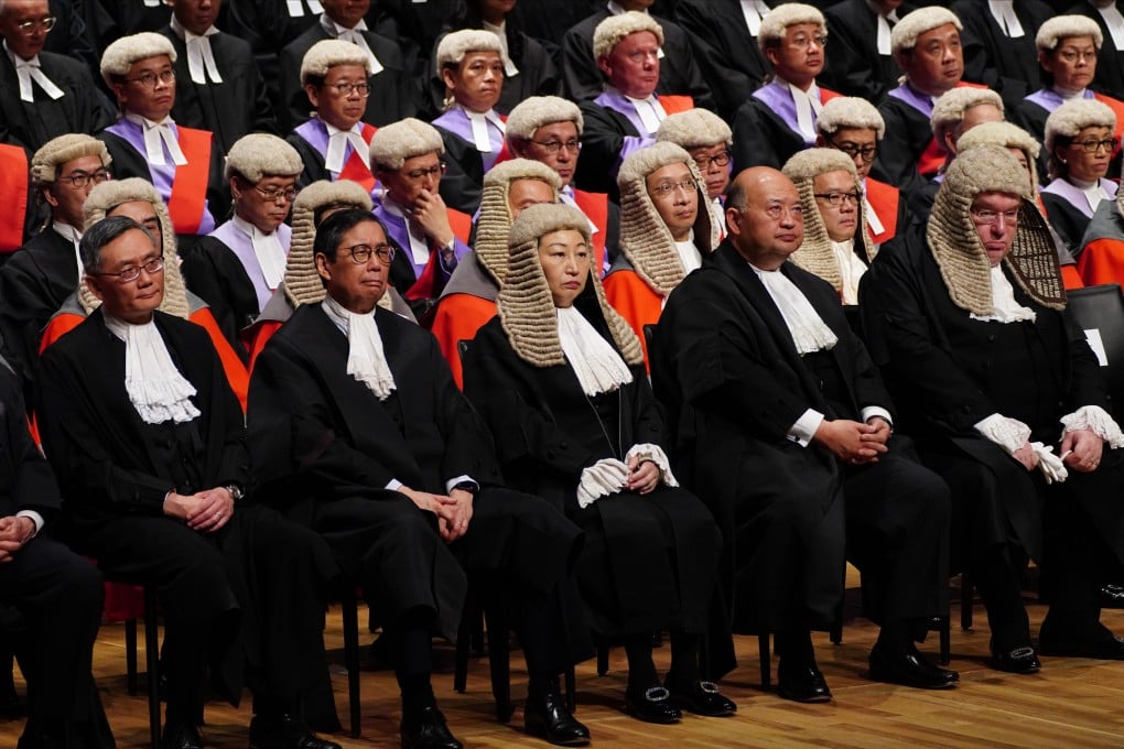 Justices attend the ceremonial opening of the new legal year at City Hall in Central on January 13, 2020. Photo: Robert Ng