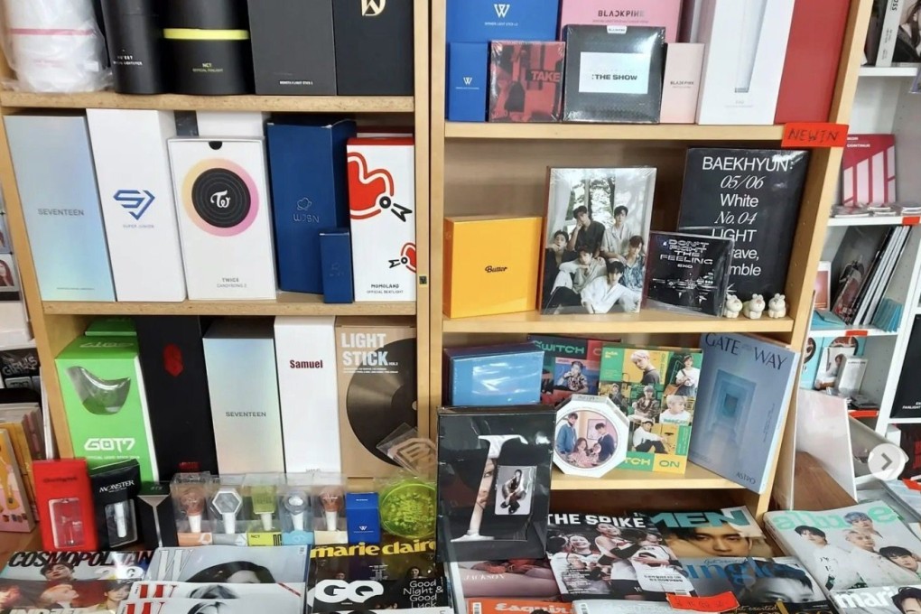 Buy your K-pop loving loved one something special this holiday season. K-pop merchandise on sale at Hong Kong Korean bookstore Hanchasa. Photo: Instagram/@HanchasaHK