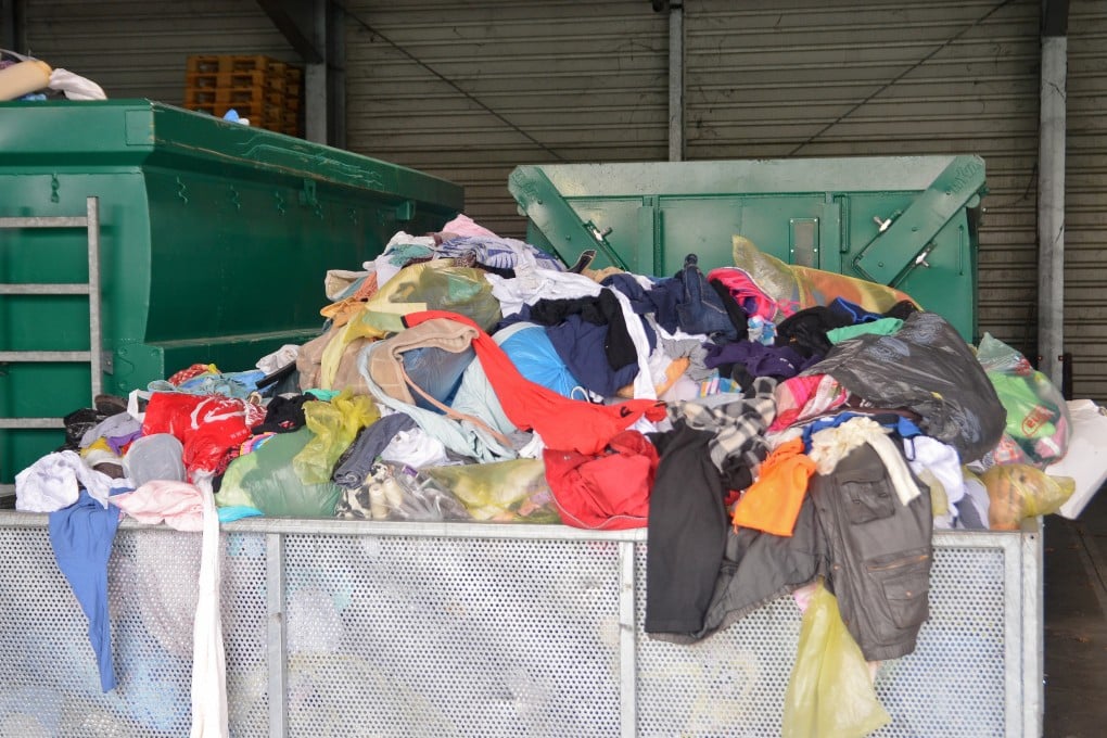 Used clothes at a recycling facility. Every time we load up a washing machine with clothes made from polyester or other synthetic fibres, we release anywhere between 640,000 and 1.5 million pieces of synthetic microfibre. Photo: Shutterstock