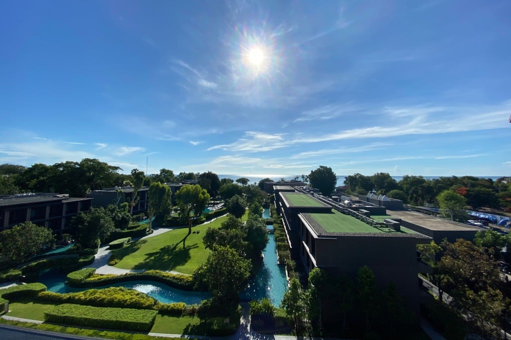 The Marriott Resort Hua Hin Hotel in Thailand has installed solar panels to lower its greenhouse gas emissions. Marriott International has pledged to reach net zero carbon by 2050. Photo: Shutterstock