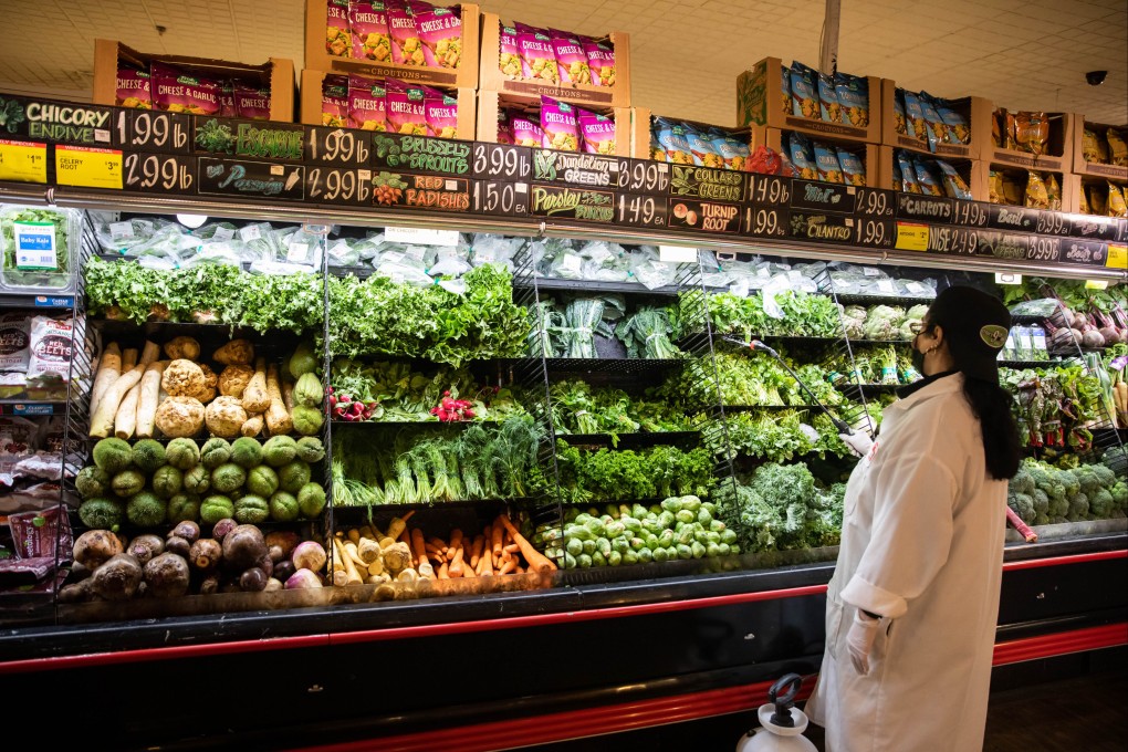 A customer shops at Steve’s 9th Street Market in Brooklyn, New York, on May 12. Inflation has risen to a 13-year high of 5.4 per cent. Photo: Xinhua