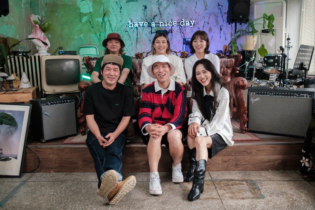 Six of the seven members of Korean band Leenalchi, an alternative pop group that has quickly gained popularity after forming in 2018. Photo: Booking.com