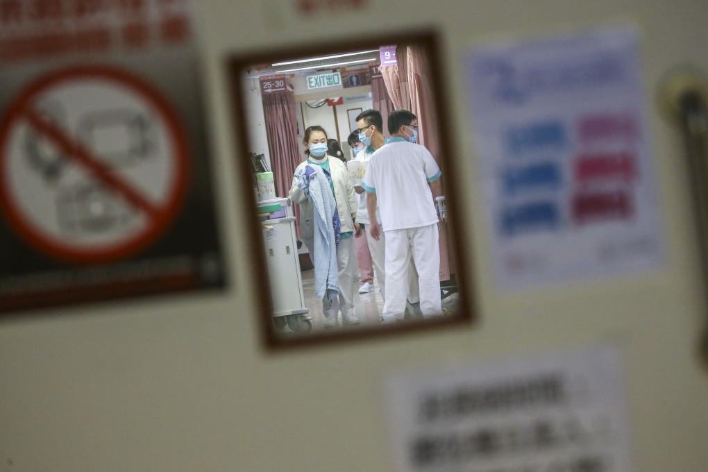 Medical staff at work at Queen Elizabeth Hospital in Yau Ma Tei on January 19. Photo: Felix Wong