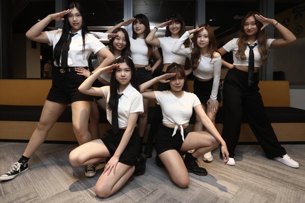 Members of Hong Kong K-pop dance group Echo, who have been performing for 11 years, in Times Square, Causeway Bay. Photo: Jonathan Wong