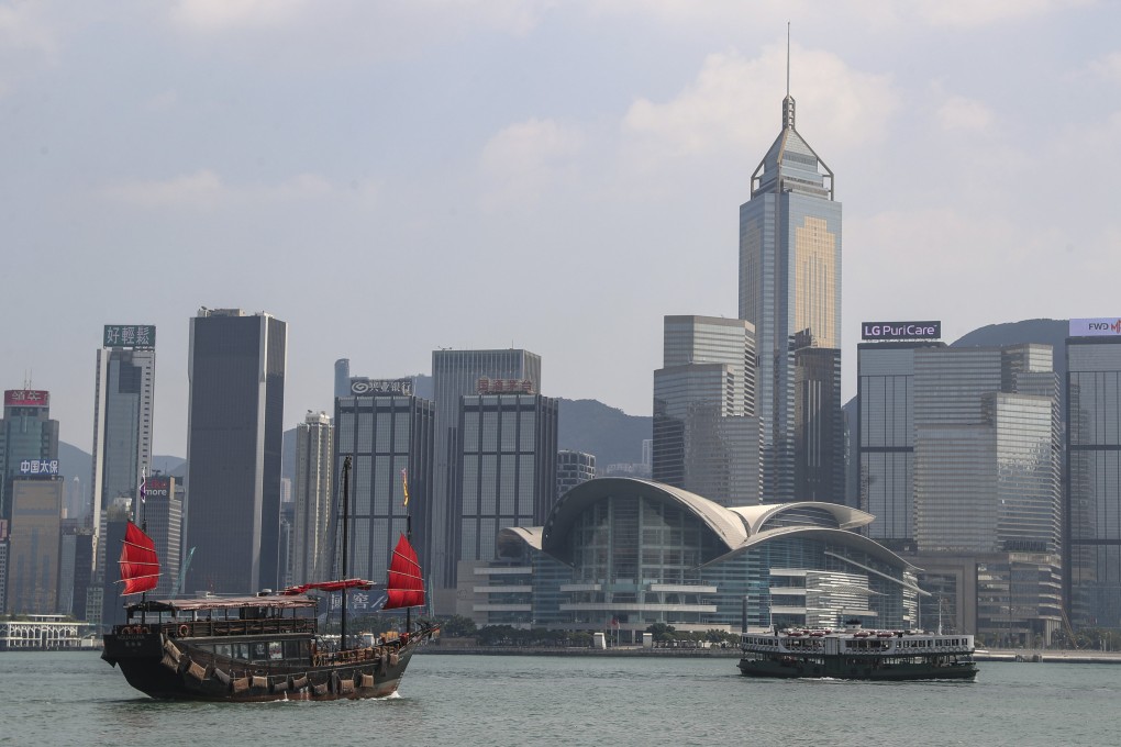 The Aqua Luna red-sailed Chinese junk and a Star Ferry in Victoria Harbour. Both are options for a water tour. Photo: Edward Wong