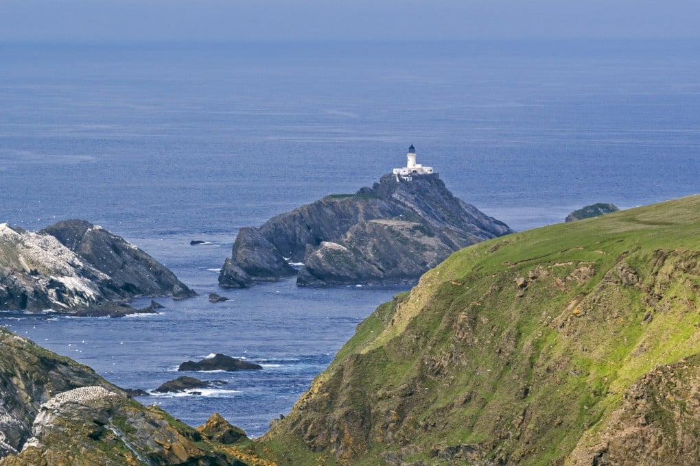 The lighthouse on the island of Unst in the Shetlands, Scotland - the setting for children’s book Julia and the Shark. Photo: Getty Images