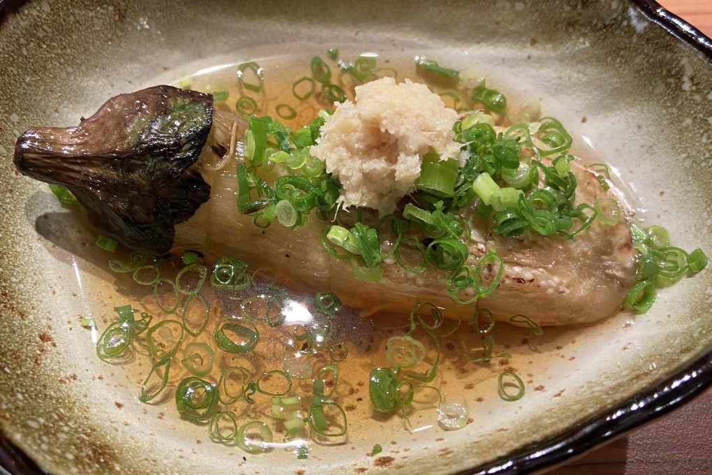 Perfect Japanese winter food: cold eggplant at Kyoto-Oden Masa in Causeway Bay. Photo: Susan Jung