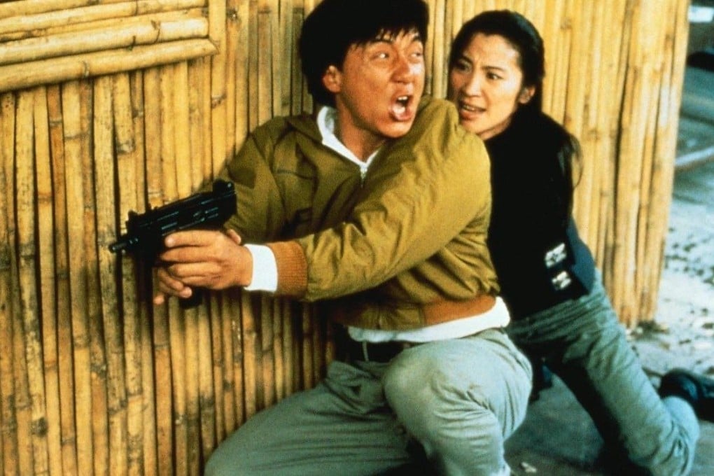 Jackie Chan and Michelle Yeoh in a still from Police Story 3: Supercop. Chan admitted Yeoh’s stunt work was so good he felt pressure to put himself in danger so he would not be outshone.