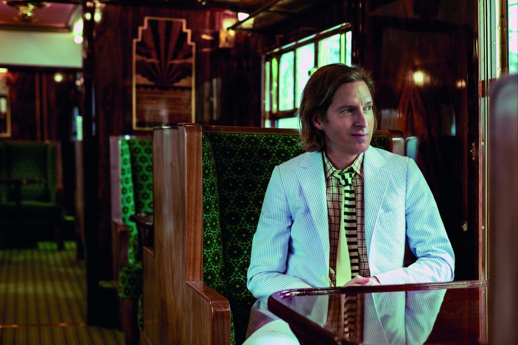 American director Wes Anderson in the British Pullman train’s Cygnus carriage, which he recently revamped.