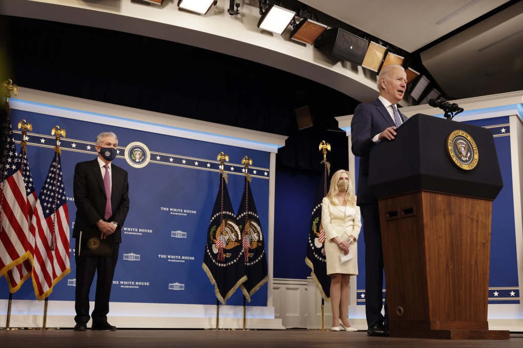 Jerome Powell has been nominated for a second term as chair of the US Federal Reserve by President Joe Biden, with Lael Brainard nominated as vice chair. Photo: Bloomberg