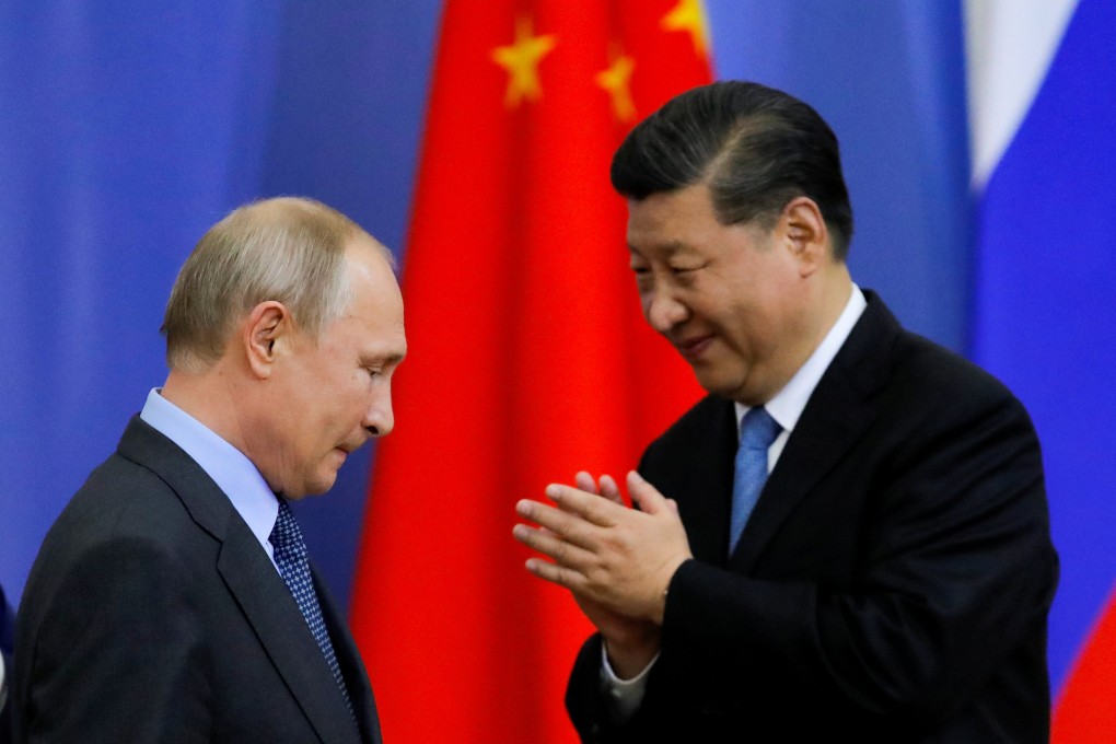 Russian President Vladimir Putin and his Chinese counterpart Xi Jinping will  “again demonstrate our friendly and neighbourly partnership by meeting at the Winter Olympics”, China’s foreign ministry said. Photo: Pool via Reuters