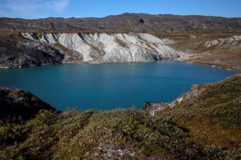 A land site with glacial mud is seen close to Nuuk, Greenland in September. Photo: Reuters