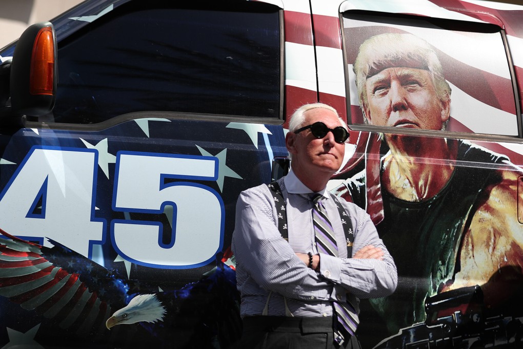 Roger Stone arrives for the Conservative Political Action Conference in Orlando, Florida, in February. Photo: TNS