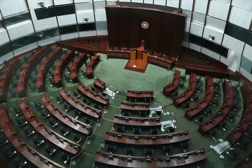 The interior of Hong Kong’s Legislative Council. Photo: Nora Tam