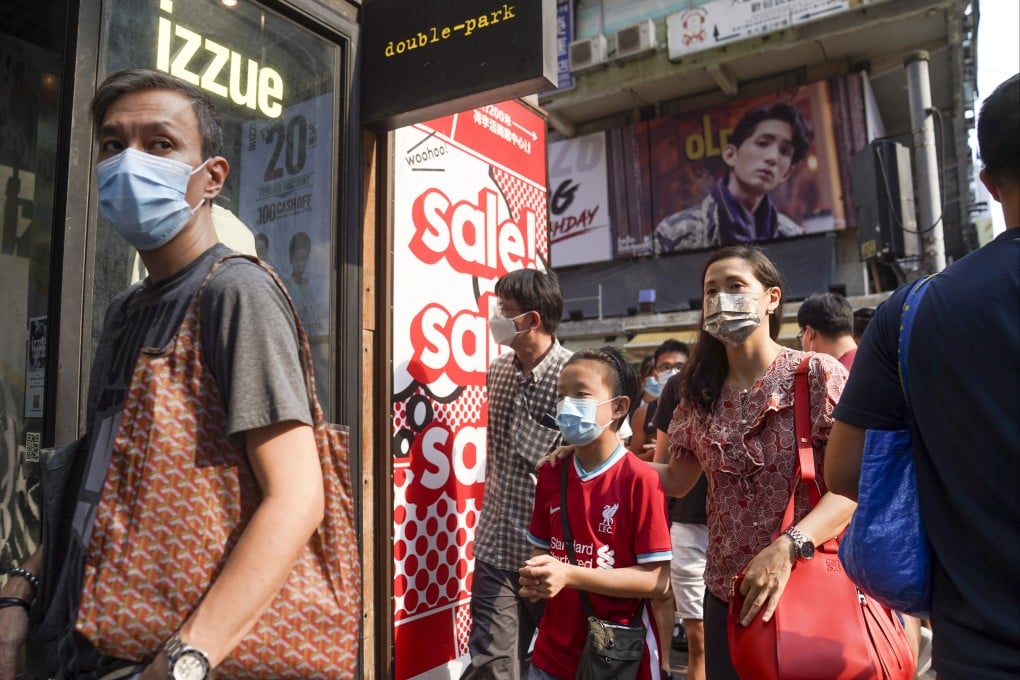 People shopping in Mong Kok, Hong Kong on September 30. Photo: Sam Tsang
