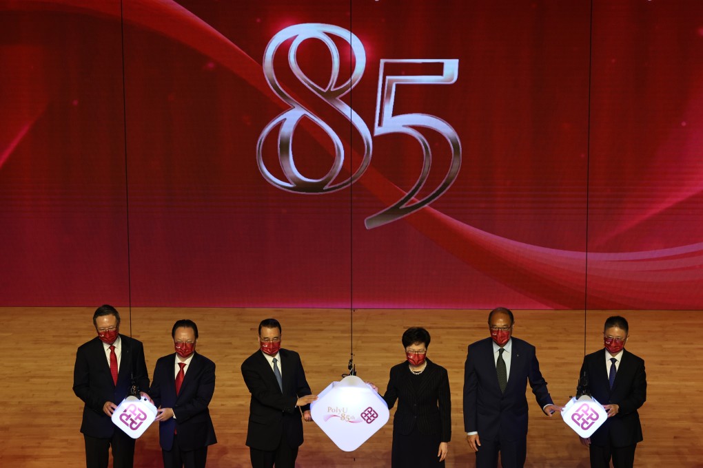 Polytechnic University leaders said the institution had moved on from the unrest of 2019 at an anniversary celebration on Thursday. Photo: K. Y. Cheng