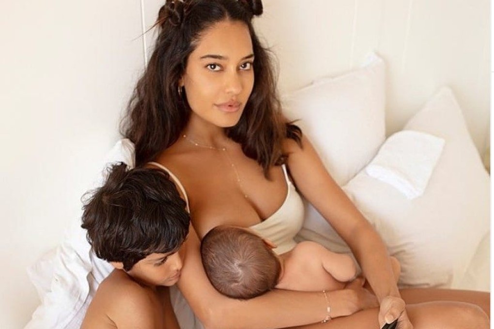 Indian model and actress Lisa Haydon has uploaded pictures of herself breastfeeding, calling it a ‘beautiful way to bond and connect with your child’. Photo: Instagram