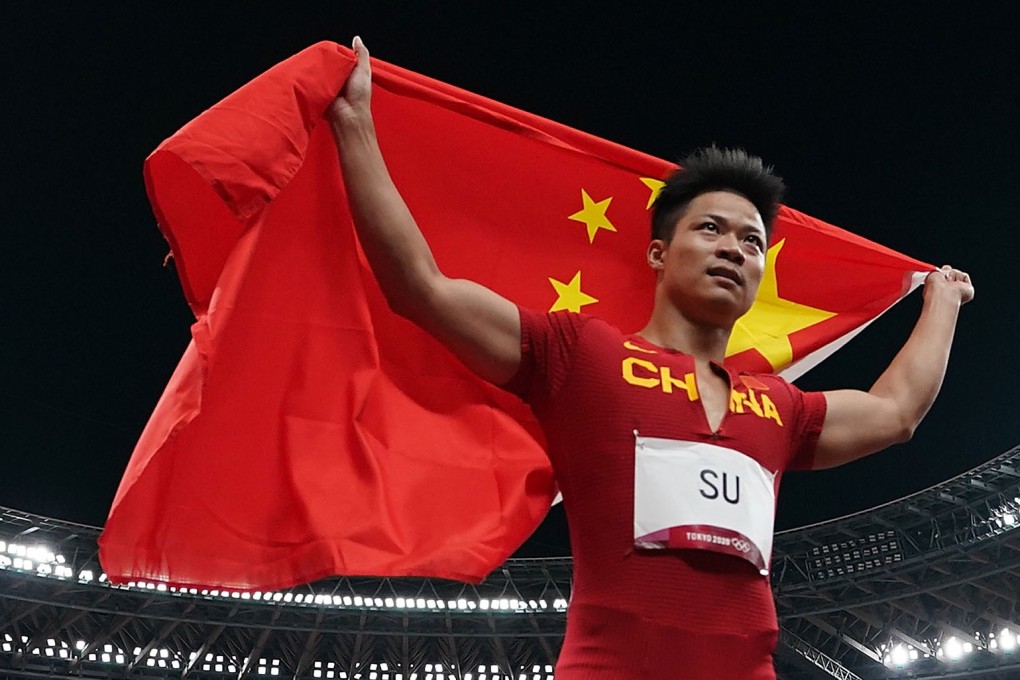 Chinese sprinter Su Bingtian will be among the main attractions when the mainland Olympics visit Hong Kong. Photo: Xinhua