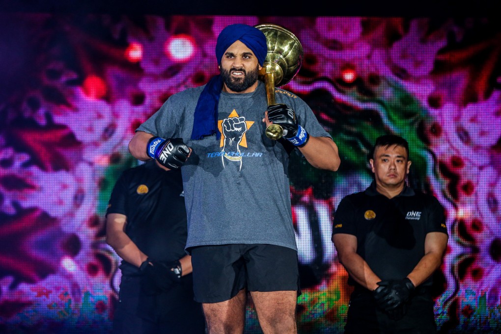 Arjan Singh Bhullar heads to the Circle at ONE: Century in Tokyo. Photo: ONE Championship