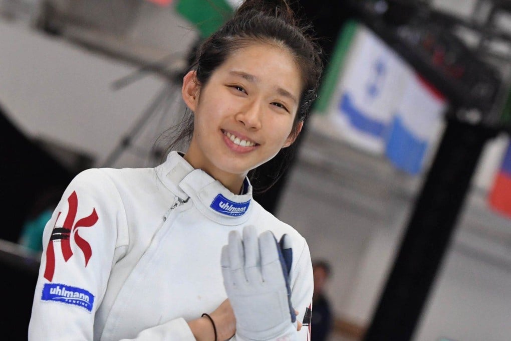 Former epee fencing world number one Vivian Kong Man-wai in a World Cup event in Chengdu in 2019. Photo: International Fencing Federation