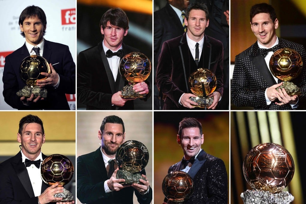 Lionel Messi won the men’s Ballon d’Or award for a record-extending seventh time in Paris. Photo: AFP
