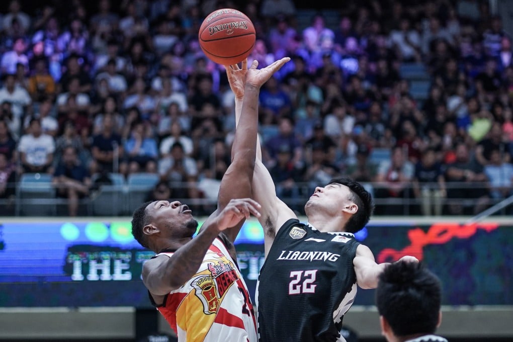The Liaoning Flying Leopards of China in a game against the Philippines’ San Miguel Beermen in the East Asia Super League’s The Terrific 12 in 2019. Photo: East Asia Super League