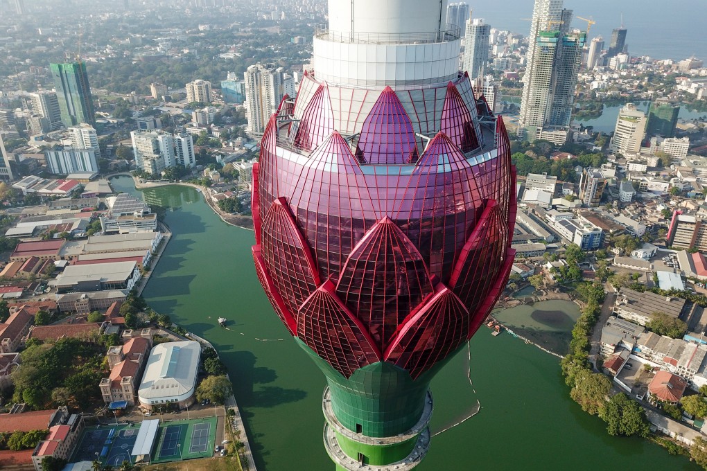 The Lotus Tower in Colombo, Sri Lanka, which was built under the Belt and Road Initiative, is seen in April 2019. A trilateral infrastructure dialogue between China, the EU and the US is needed to better coordinate global infrastructure investments. Photo: Xinhua