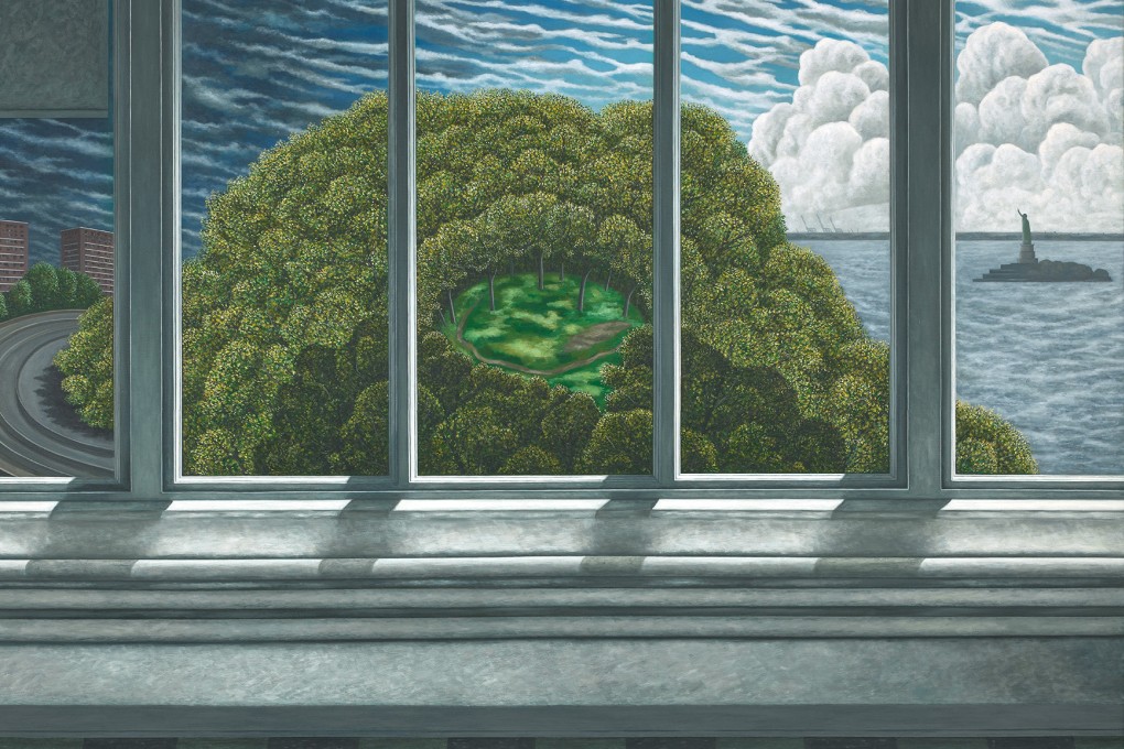 Detail from Cadman Plaza (2002) by Scott Kahn, which sold for HK$7.5 million (US$963,000) at auction in Hong Kong. The previous record price at auction for a work by Kahn was US$500, set in 2017. Photo: Phillips