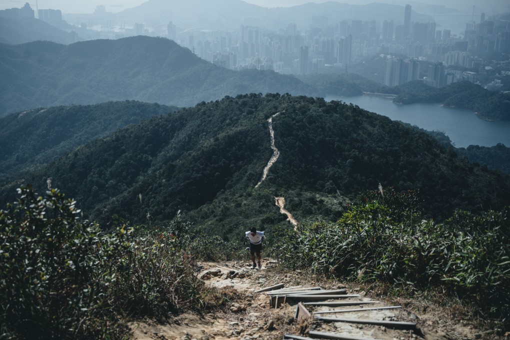 Hong Kong’s top trail runner Wong Ho-chung navigates the MacLehose Trail on December 4, 2020. Though unknown to and sometimes feared by Hongkongers, the city’s country parks and rich biodiversity are an important part of Hong Kong’s competitive advantage. Photo: Moment Sports Photography