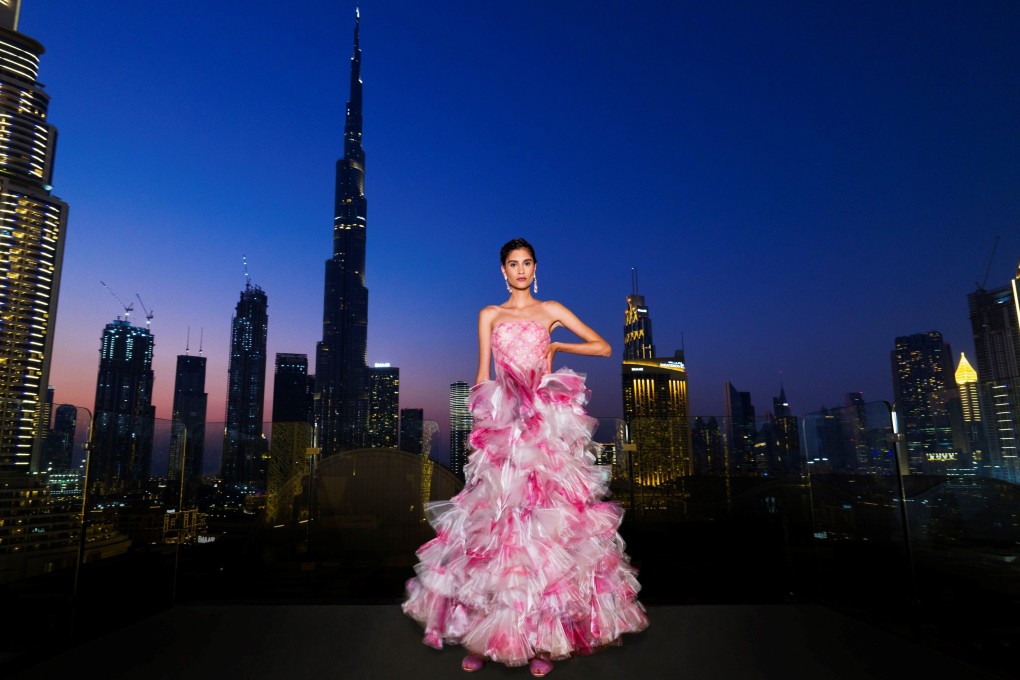 A look from Giorgio Armani shown during a fashion extravaganza named “One Night Only” in Dubai in November. The UAE is growing in importance as a luxury destination.