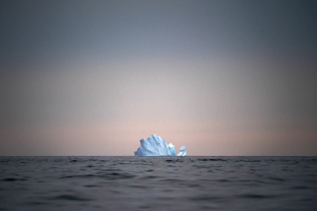 A large Iceberg floats away as the sun sets near Kulusuk, Greenland. File photo: AP