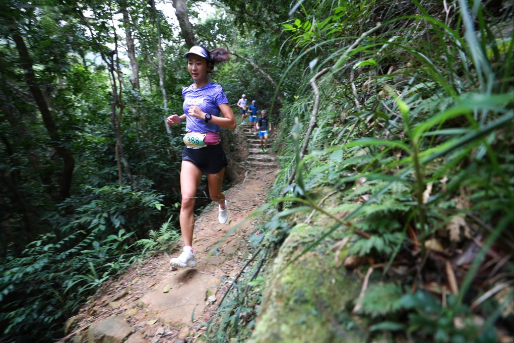 Ting Gao running the HK50, where she placed second. Photo: Action Asia