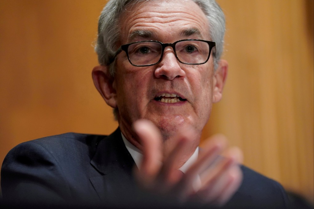 Federal Reserve chair Jerome Powell testifies before a Senate Banking, Housing and Urban Affairs Committee hearing on Capitol Hill in Washington on July 15. Photo: Reuters