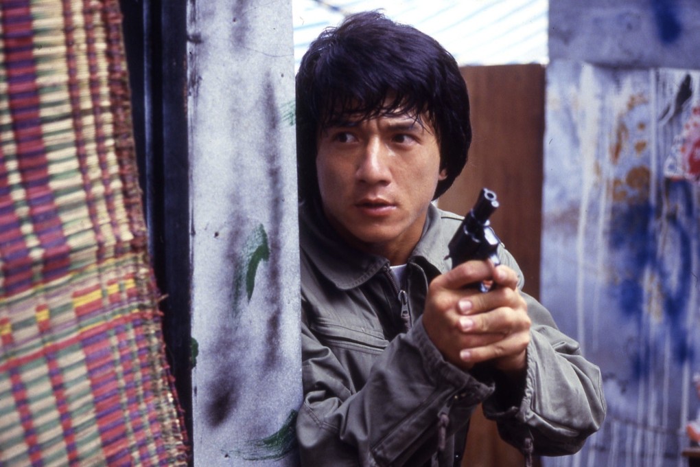 Jackie Chan in 1985’s Police Story, which features some of the martial arts superstar’s all-time classic stunts. Photo1985. Hong Kong. Directed by Jackie Chan. Brigitte Lin, Chor Yuen and Maggie Cheung co-star. Photo: Golden Harvest