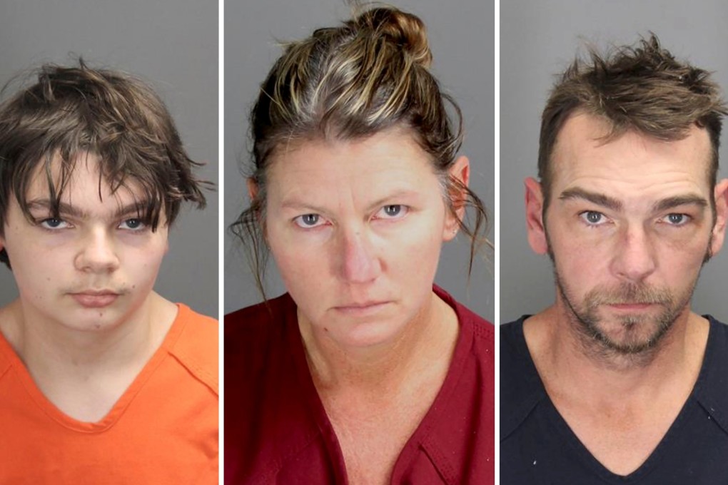 Ethan Robert Crumbley, 15, charged with first-degree murder in a high school shooting, poses in a jail booking photograph on December 1. His parents, Jennifer Lynn Crumbley and James Robert Crumbley, were taken into custody on Friday night. Photo: Reuters