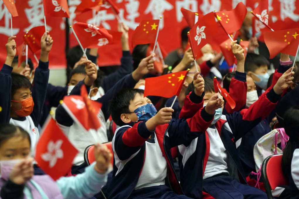Hundreds of children cheer the show put on by some of China’s top athletes at the Yuen Long District Sports Association complex. Photo: Sam Tsang