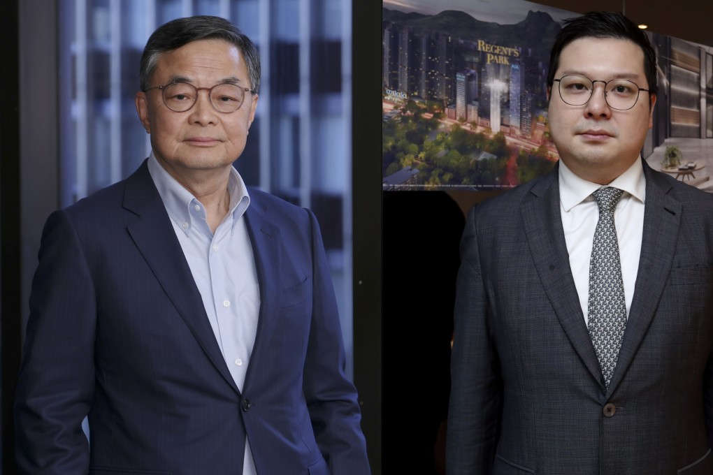 Louis Loong (left) and Howard Chao are battling it out to be the Hong Kong property industry’s voice in Legco. Photo: SCMP